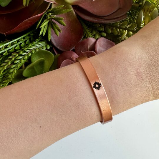 Yıldız Sembol Ayarlanabilir Kalın Bakır Bileklik