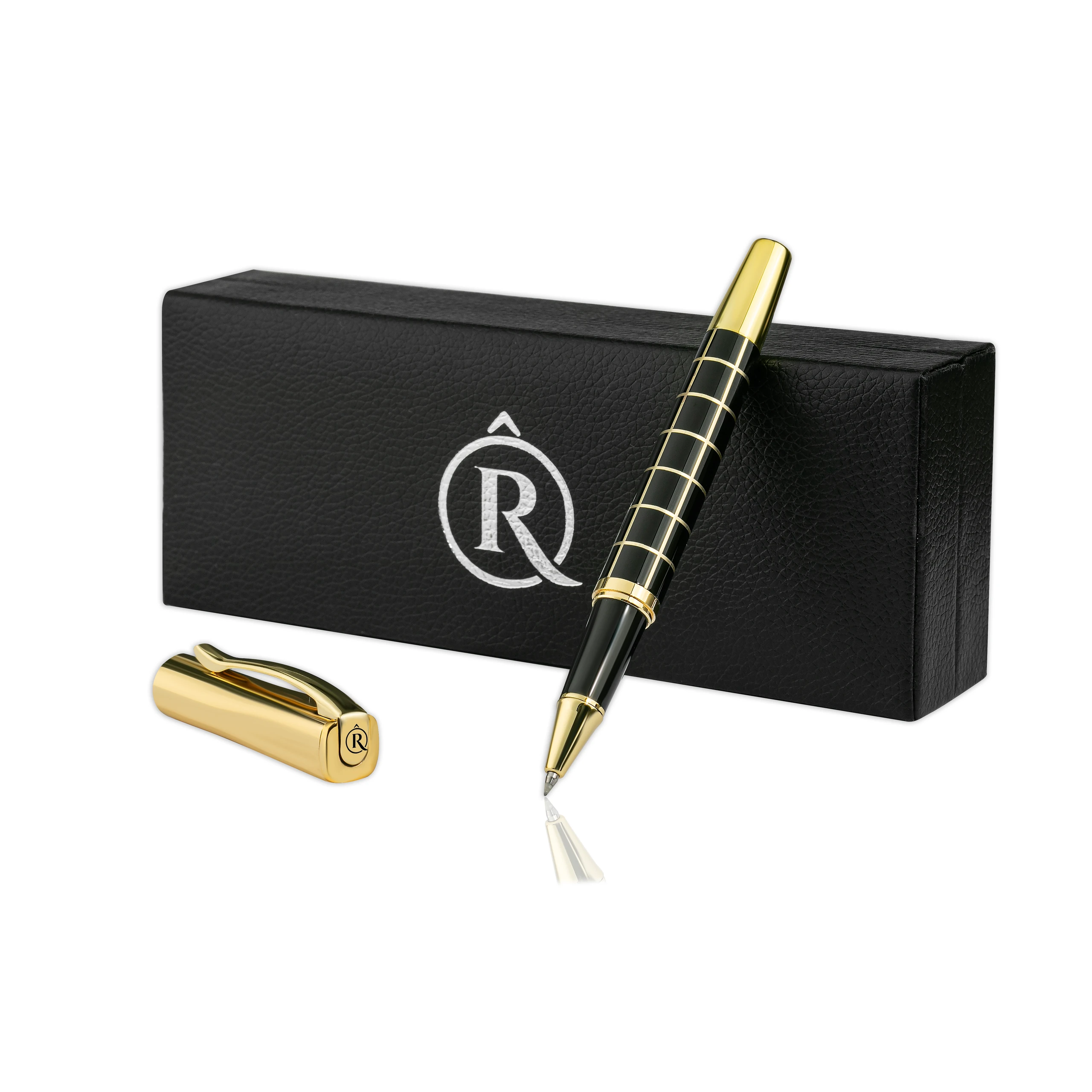 Rhone Flow Siyah Gold Roller Kalem - Görsel 6